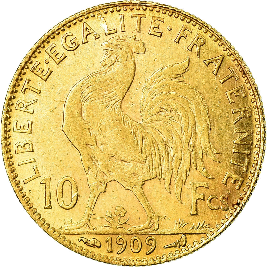 Monnaie, France, Marianne, 10 Francs, 1909, Paris, TTB, Or, Gadoury:1017, KM:846