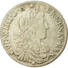 Moneta, Francja, Louis XIV, 1/12 Écu au buste juvénile, 1/12 ECU, 10 Sols