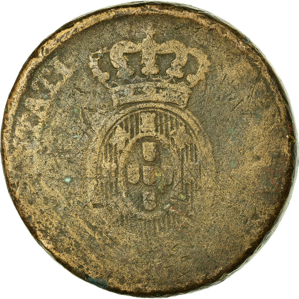 Moeda, Portugal, Jo, 40 Reis, Pataco, 1814, VG(8-10), Bronze, KM:345.1