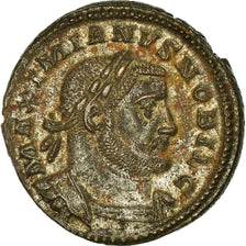 Coin, Maximianus, Follis, 302-303, Trier, AU(50-53), Billon, RIC:535b