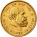 Coin, Netherlands, William III, 10 Gulden, 1877, AU(55-58), Gold, KM:106