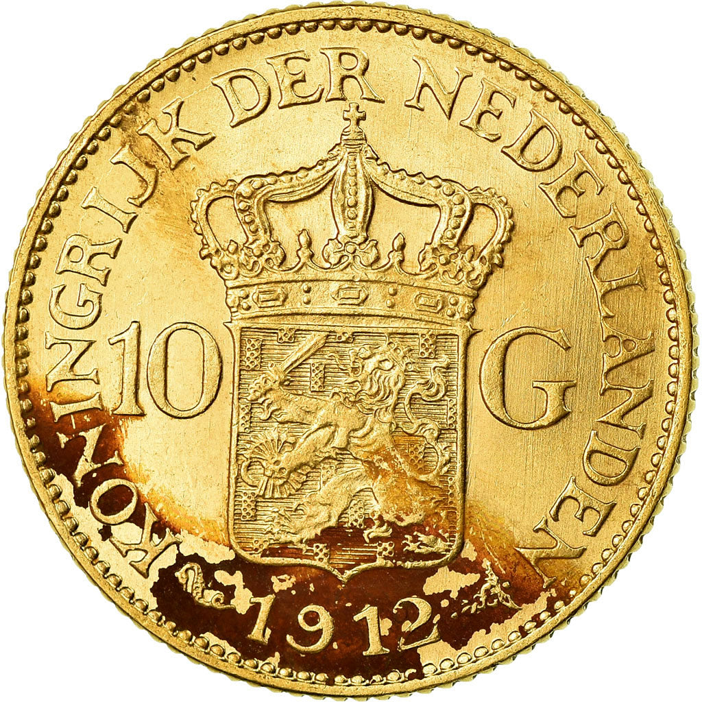 Monnaie, Pays-Bas, Wilhelmina I, 10 Gulden, 1912, SUP, Or, KM:149