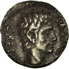 Coin, Augustus, Denarius, 19 BC, Colonia Patricia, EF(40-45), Silver, RIC:86a