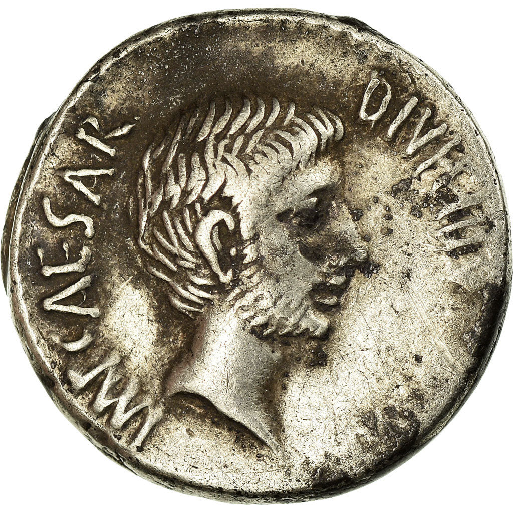 Coin, Octavian, Denarius, 37 BC, Uncertain Mint, AU(50-53), Silver