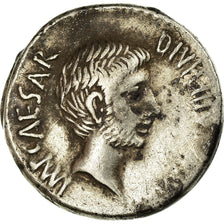 Coin, Octavian, Denarius, 37 BC, Uncertain Mint, AU(50-53), Silver