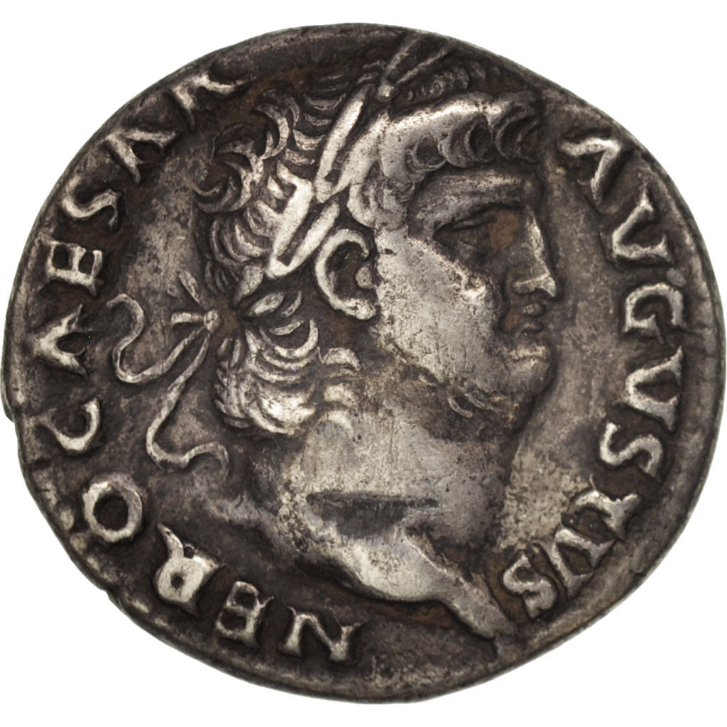 Nero, Denarius, Rome, EF, Silver, RIC:53