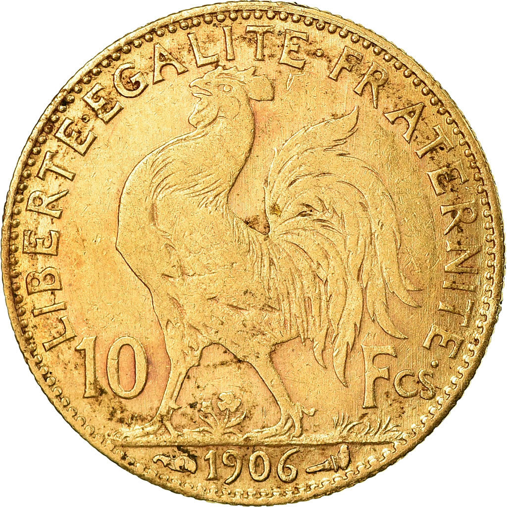 Coin, France, Marianne, 10 Francs, 1906, Paris, EF(40-45), Gold, KM:846