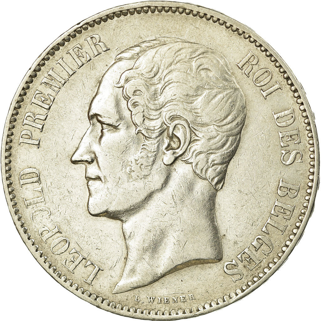 Coin, Belgium, Leopold I, 5 Francs, 5 Frank, 1852, EF(40-45), Silver, KM:17