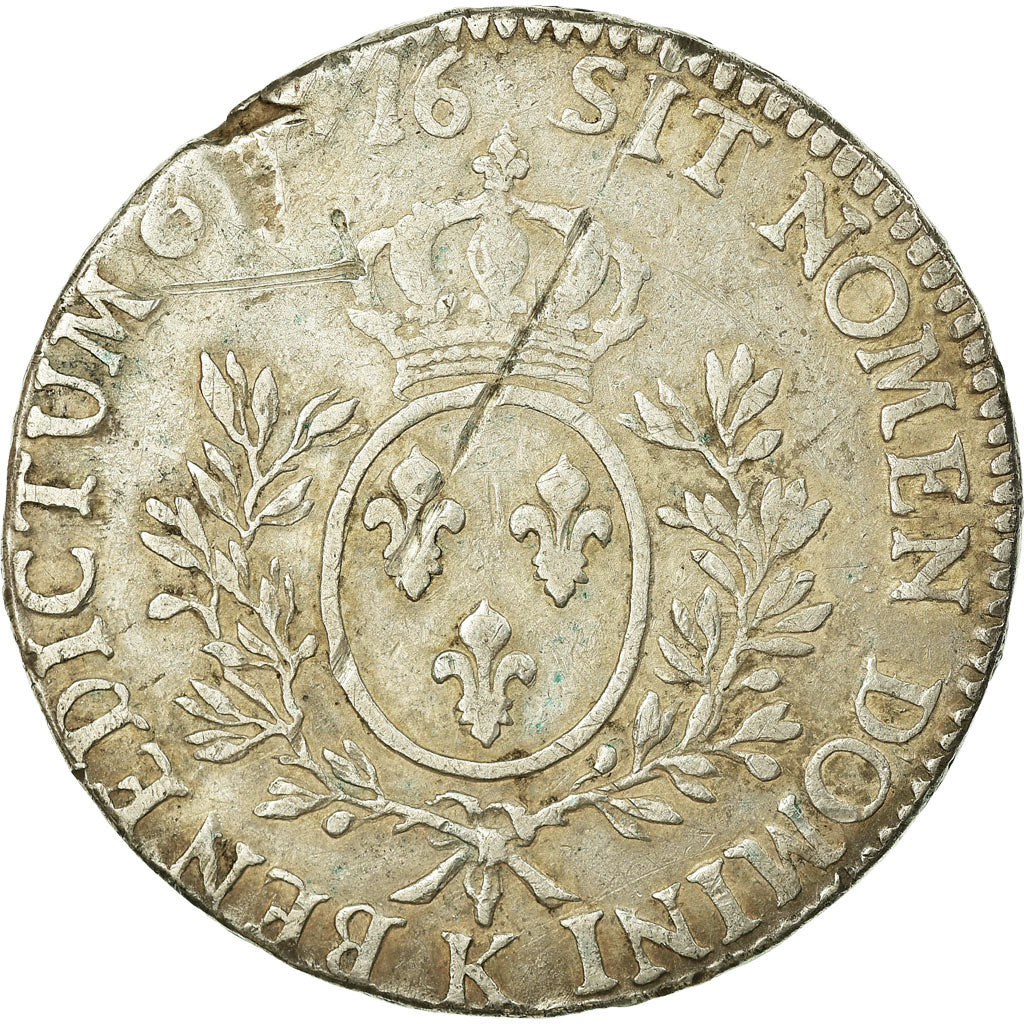 Monnaie, France, Louis XVI, Écu aux branches d'olivier, Ecu, 1776, Bordeaux