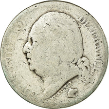 Moneta, Francja, Louis XVIII, 2 Francs, 1823, Lille, G(4-6), Srebro, KM:710.12
