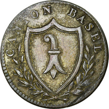 Coin, SWISS CANTONS, BASEL, Batzen, 1809, EF(40-45), Billon, KM:196