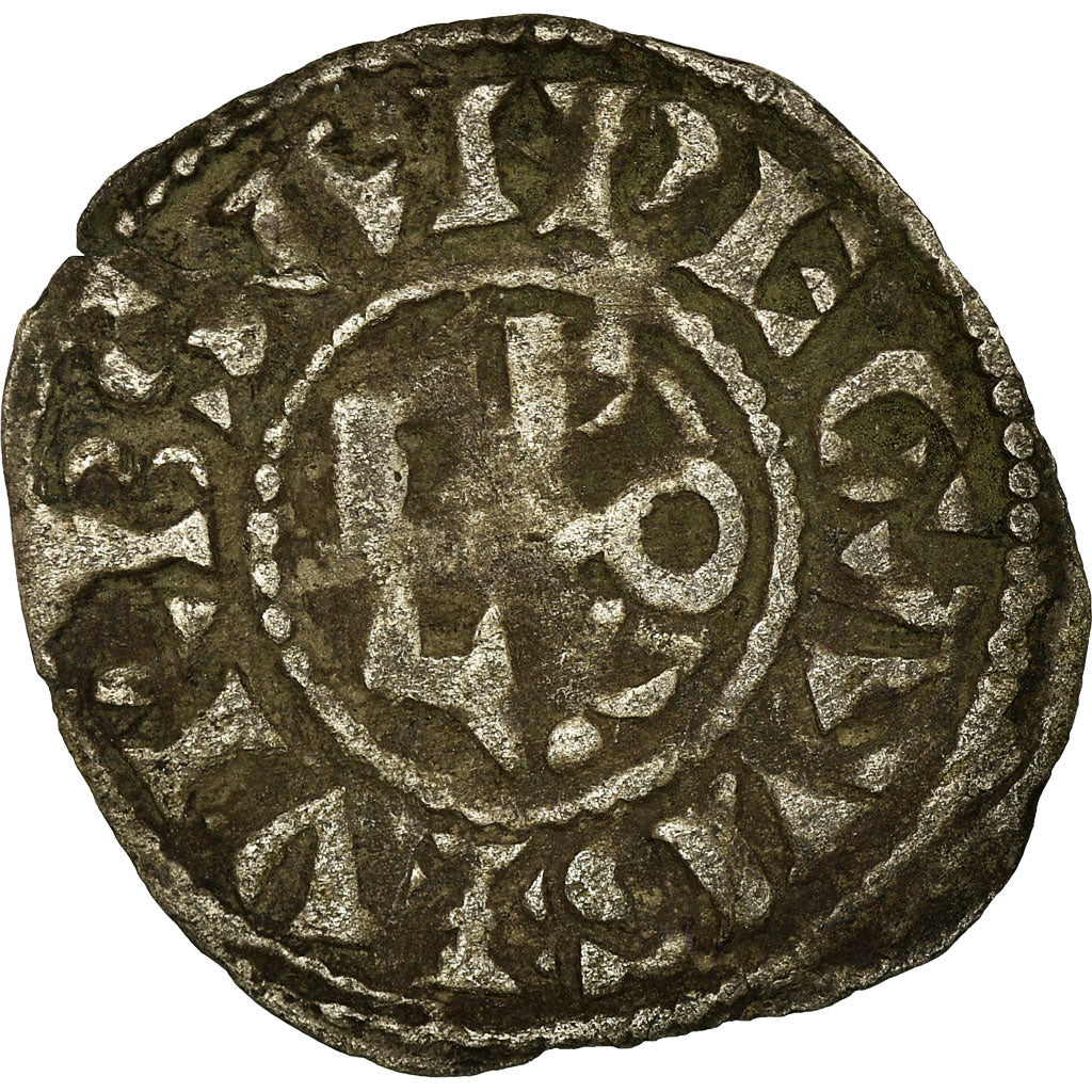 Coin, France, Anjou, Foulques IV, Denarius, Angers, EF(40-45), Silver