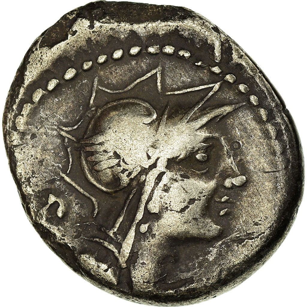 Coin, Junia, Denarius, 91 BC, Rome, VF(30-35), Silver, Crawford:337/3
