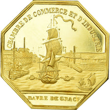 France, Token, Chambre de Commerce du Havre, MS(60-62), Gold