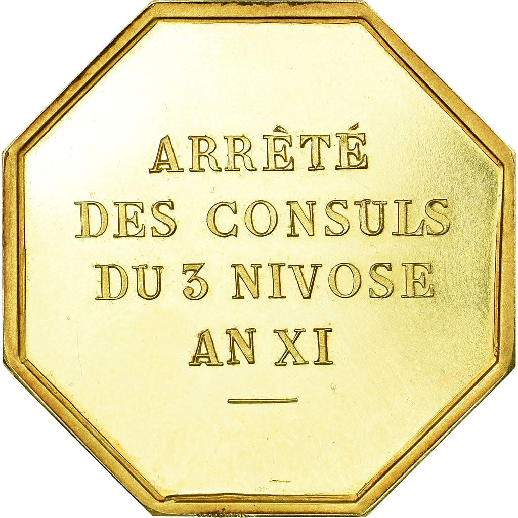 France, Token, Chambre de Commerce du Havre, MS(60-62), Gold