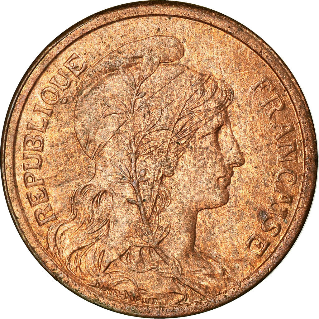 Moeda, França, Dupuis, 2 Centimes, 1910, Paris, AU(55-58), Bronze, KM:841
