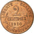 Moneda, Francia, Dupuis, 2 Centimes, 1910, Paris, SC, Bronce, KM:841