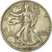 Moneta, USA, Walking Liberty Half Dollar,Half Dollar,1943,Philadelphie,EF(40-45)
