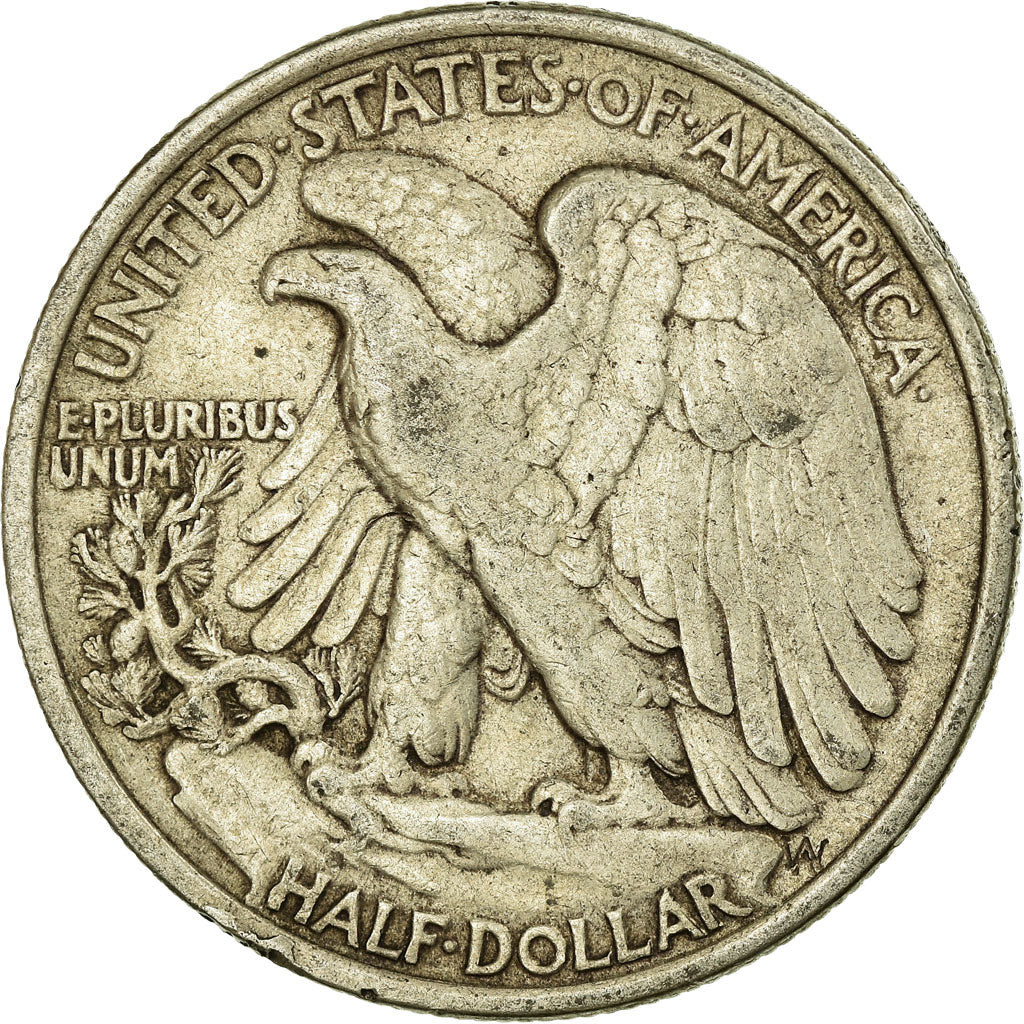 Monnaie, États-Unis, Walking Liberty Half Dollar, 1943 , Philadelphie, TTB