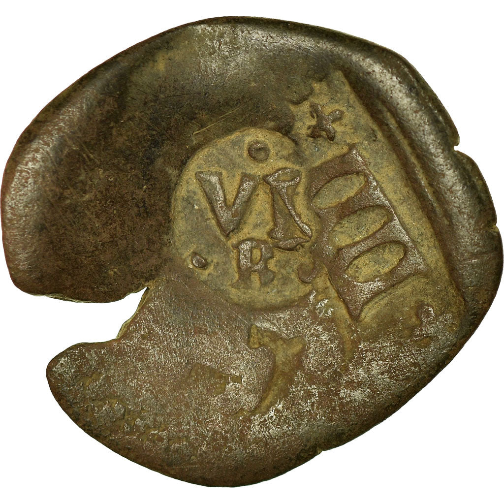 Coin, Spain, Philip IV, 6 Maravedis, 1659, Burgos, F(12-15), Copper