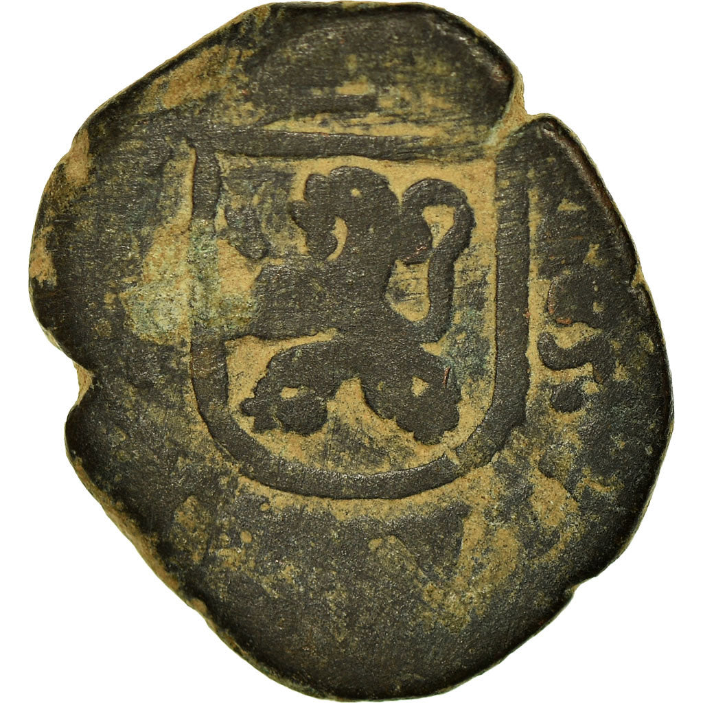 Monnaie, Espagne, Charles II, 2 Maravedis, 1685, Coruna, TB, Bronze, KM:5.2