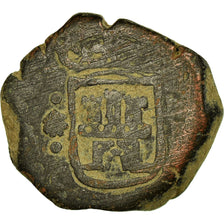 Coin, Spain, Charles II, 2 Maravedis, 1684, Coruna, VF(30-35), Bronze, KM:5.2