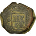 Coin, Spain, Charles II, 2 Maravedis, 1684, Coruna, VF(30-35), Bronze, KM:5.2