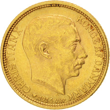 Denmark, Christian X, 10 Kroner, 1913, Copenhagen, Gold, KM:816
