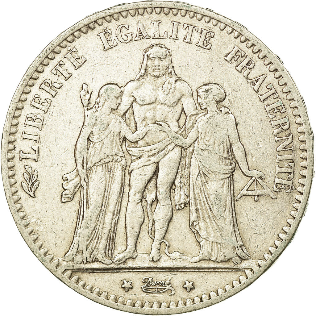Monnaie, France, Hercule, 5 Francs, 1878, Bordeaux, TTB, Argent, Gadoury:745a