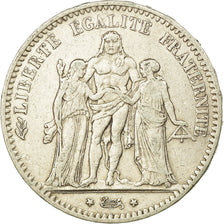 Monnaie, France, Hercule, 5 Francs, 1878, Bordeaux, TTB, Argent, Gadoury:745a