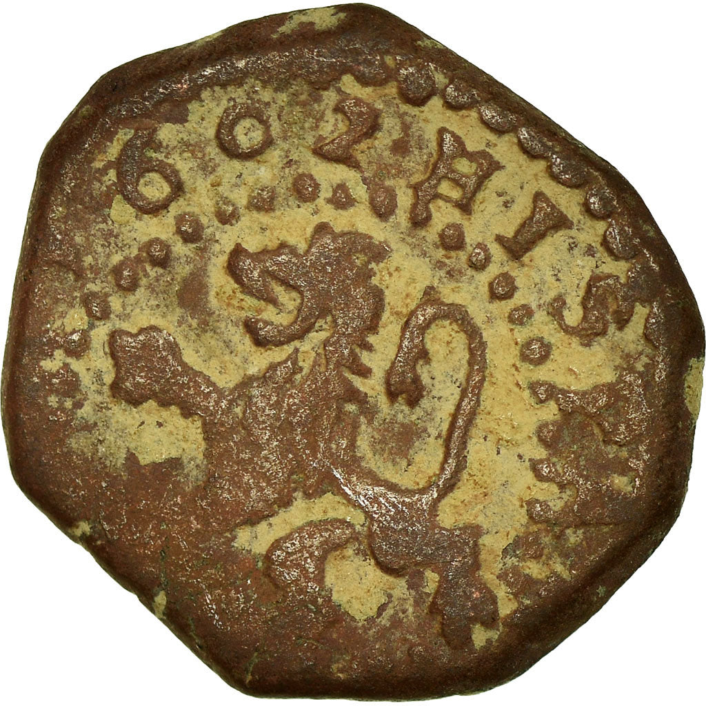 Coin, Spain, Philip III, 2 Maravedis, 1602, Burgos, VF(20-25), Bronze, KM:3.1