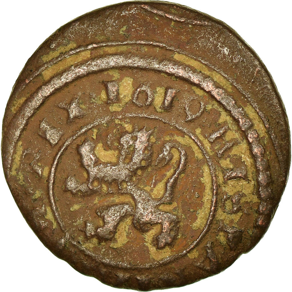 Coin, Spain, Philip III, 2 Maravedis, 1619, Segovia, VF(30-35), Bronze, KM:3.7