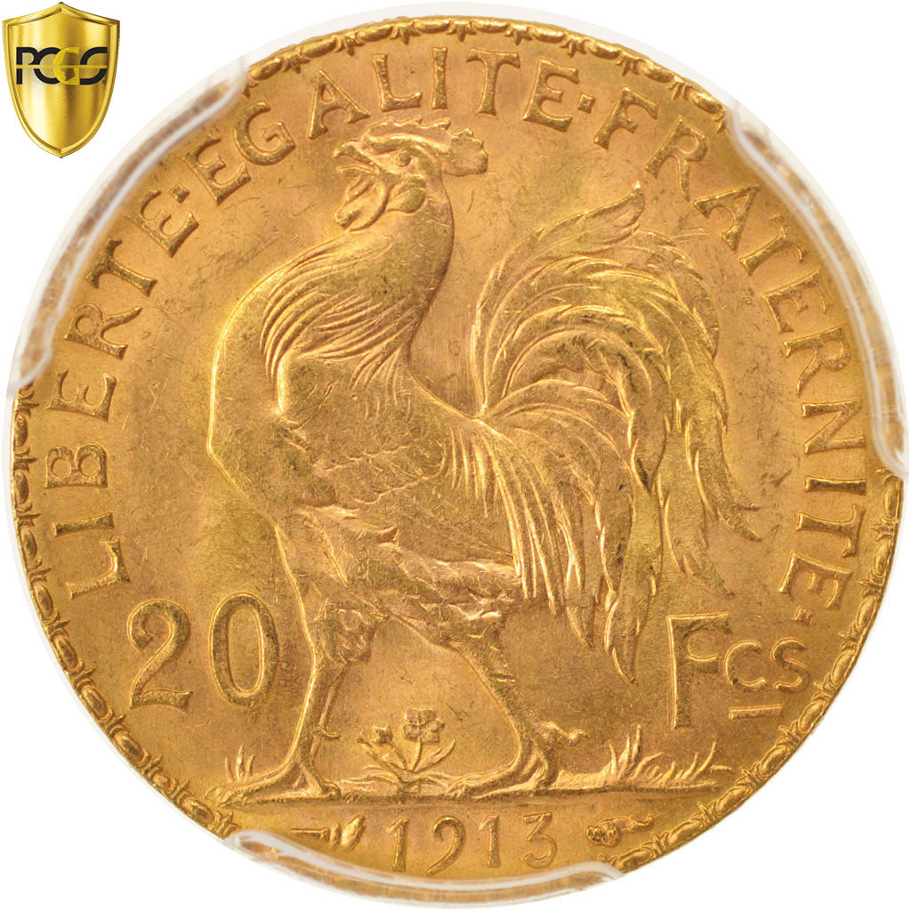 Monnaie, France, Marianne, 20 Francs, 1913, PCGS, MS64, SPL+, Or, KM:857
