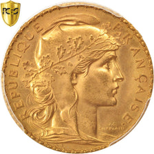Moneta, Francia, Marianne, 20 Francs, 1912, PCGS, MS66, FDC, Oro, KM:857