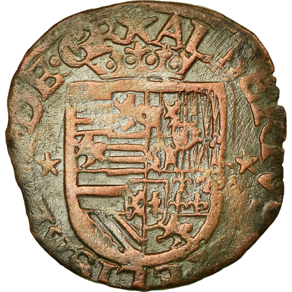 Coin, Spanish Netherlands, BRABANT, Albert & Isabella, Liard, 12 Mites, 1612