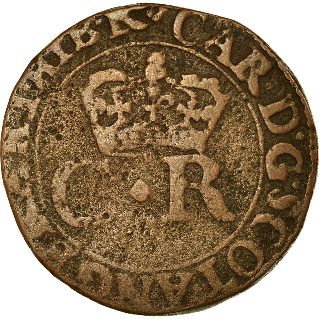 Moeda, Escócia, Charles II, 2 Pence, 1663, VF(30-35), Cobre, KM:100