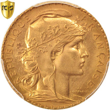 France, Marianne, 20 Francs, 1912, PCGS, MS67, Gold, KM:857