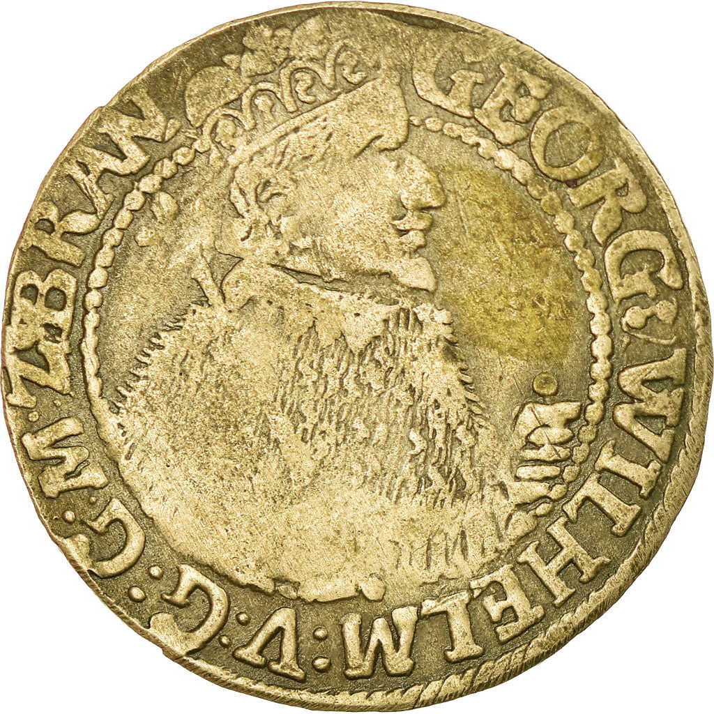 Coin, German States, BRANDENBURG, Georg Wilhelm, 1/4 Thaler, 1623, VF(30-35)