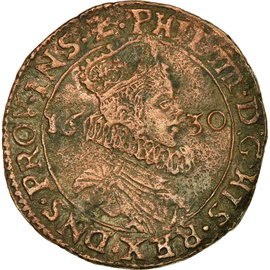 Lage Spaanse landen, Token, Philippe IV, Etats de Lille, 1630, ZF, Koper