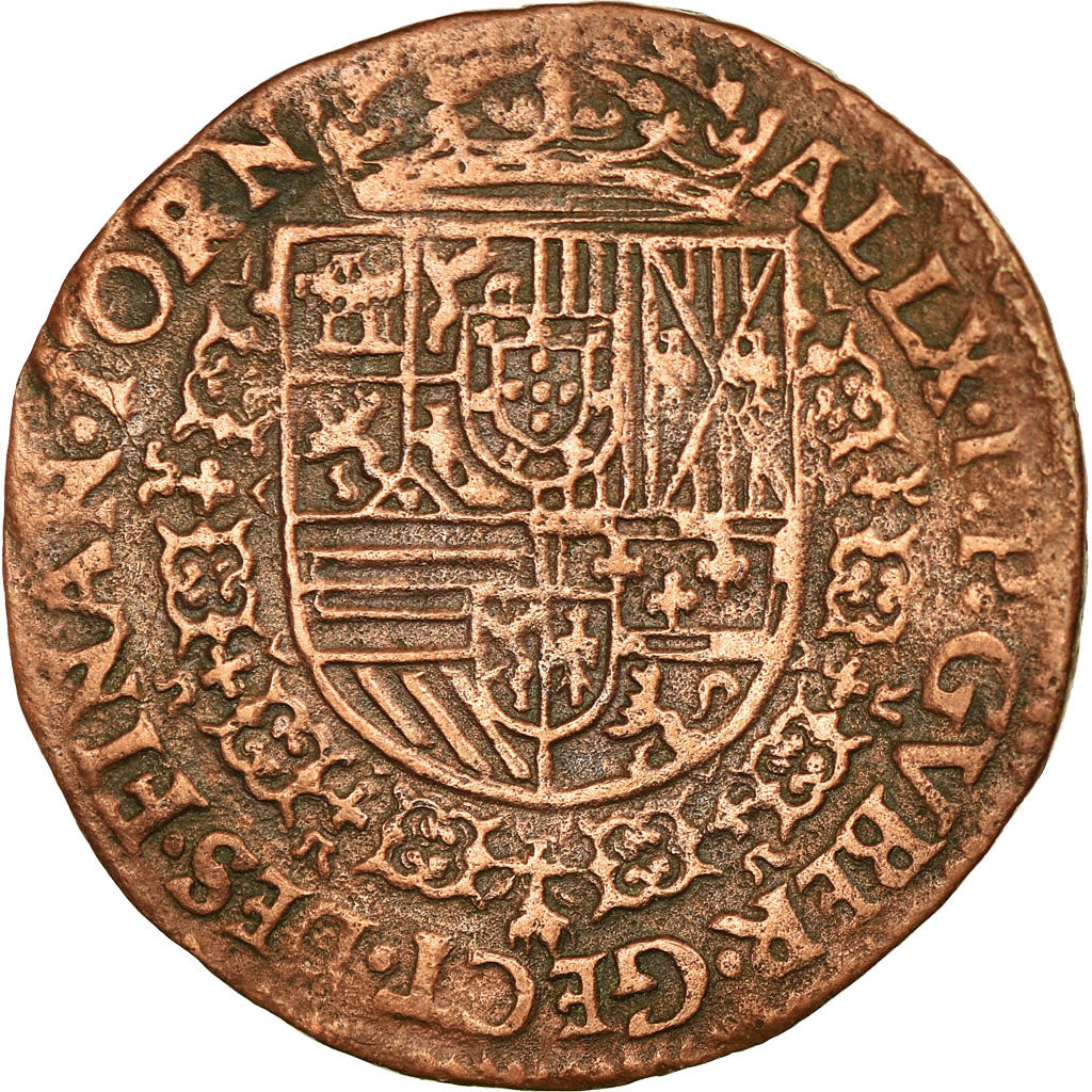 Spanish Netherlands, Token, Philippe II, Bureau des Finances de Tournai, 1583