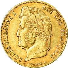 Moneta, Francia, Louis-Philippe, 20 Francs, 1839, Paris, BB+, Oro, KM:750.1