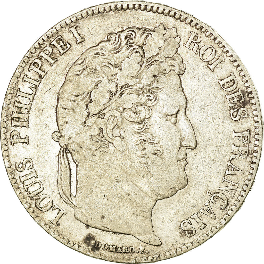 Coin, France, Louis-Philippe, 5 Francs, 1832, Rouen, VF(30-35), Silver, KM:749.2