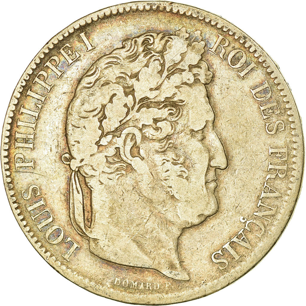 Coin, France, Louis-Philippe, 5 Francs, 1841, Lille, VF(30-35), Silver