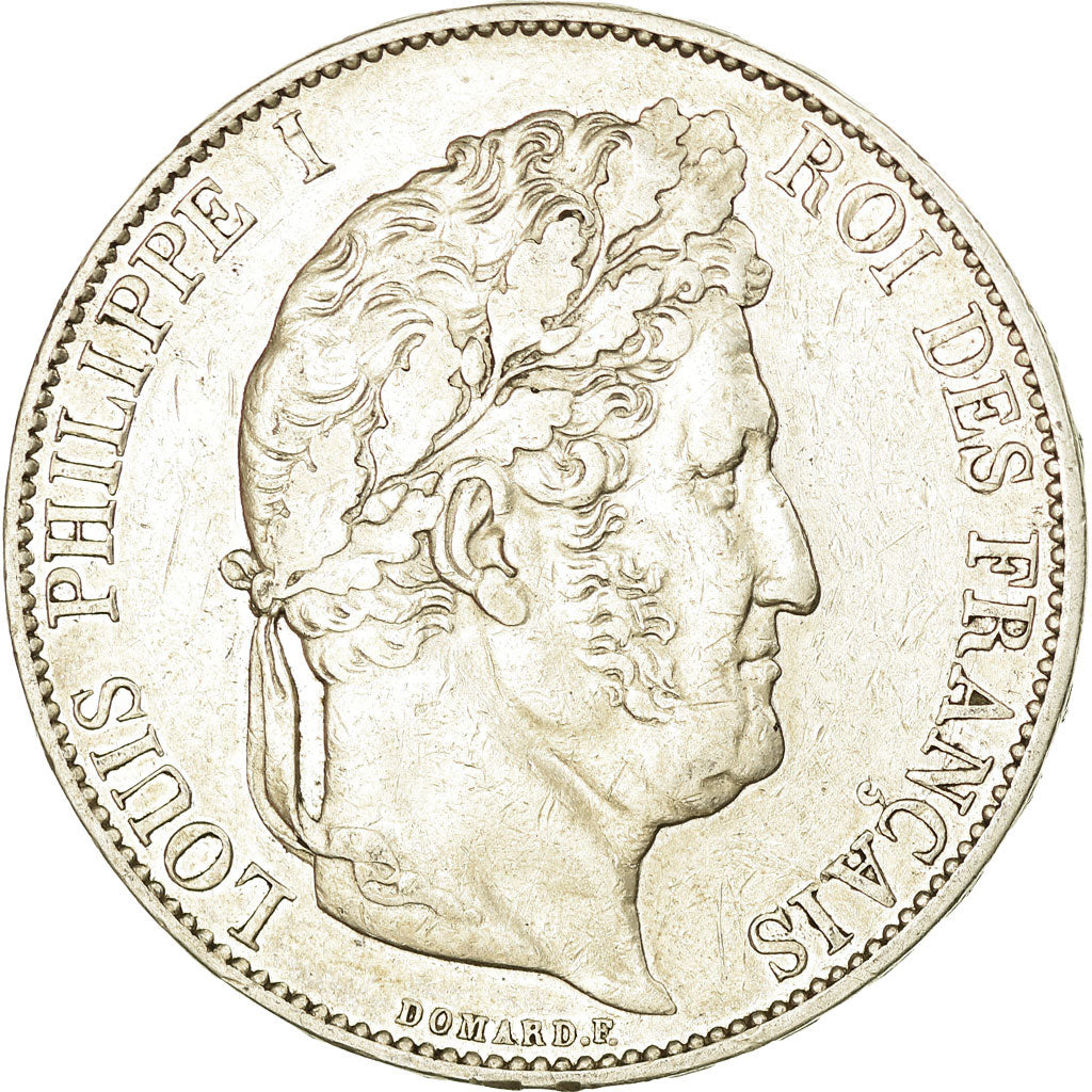 Coin, France, Louis-Philippe, 5 Francs, 1847, Paris, EF(40-45), Silver