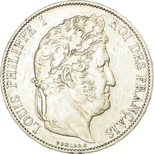 Coin, France, Louis-Philippe, 5 Francs, 1847, Paris, EF(40-45), Silver