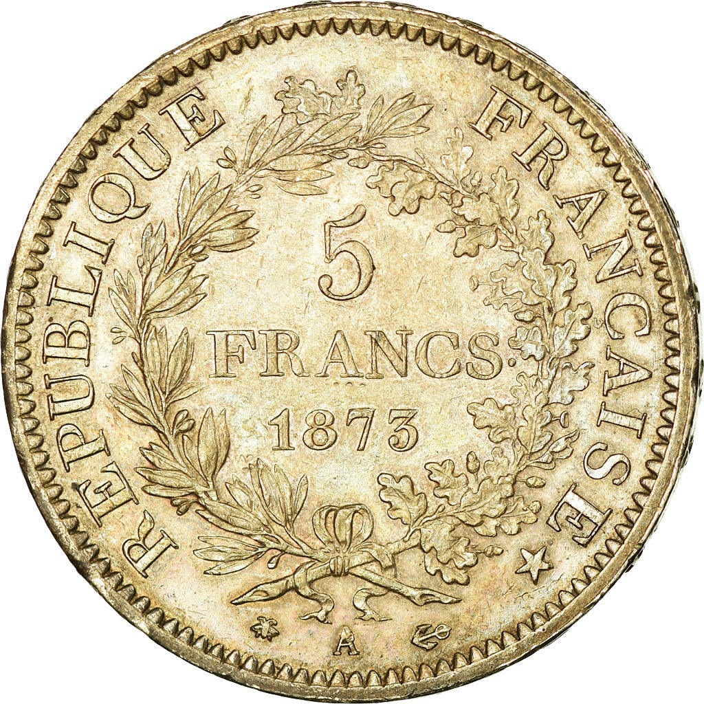 Coin, France, Hercule, 5 Francs, 1873, Paris, AU(55-58), Silver, KM:820.1