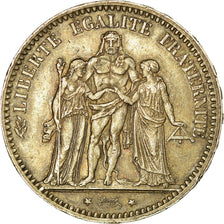 Coin, France, Hercule, 5 Francs, 1877, Paris, AU(50-53), Silver, KM:820.1