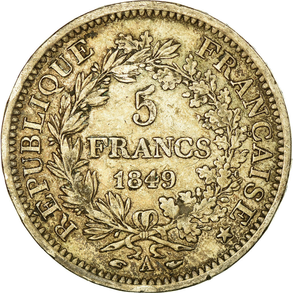 Coin, France, Hercule, 5 Francs, 1849, Paris, EF(40-45), Silver, KM:756.1