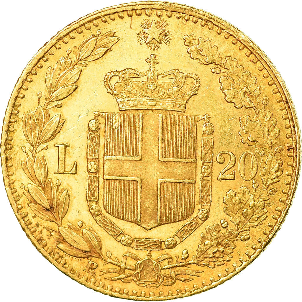 Monnaie, Italie, Umberto I, 20 Lire, 1882, Rome, SUP, Or, KM:21