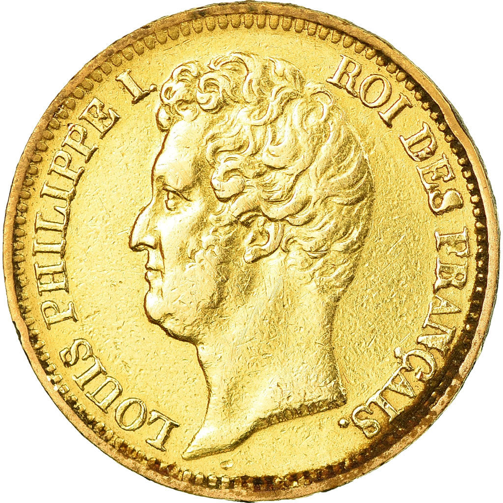 Moeda, França, Louis-Philippe, 20 Francs, 1831, Paris, EF(40-45), Dourado